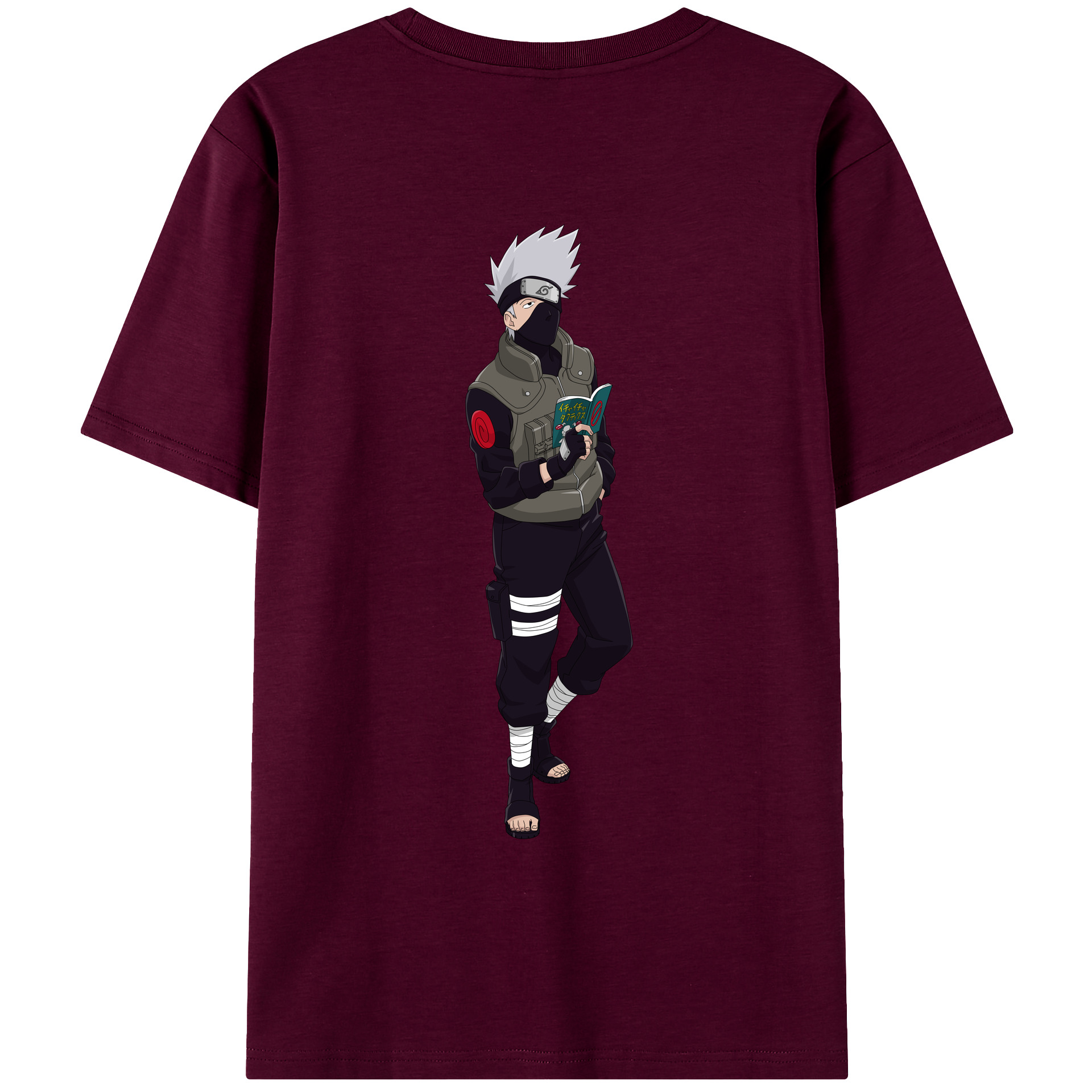 （画像用） NARUTO -ナルト- はたけ カカシ Hatake Kakashi レディース半袖Tシャツ(バックプリント)